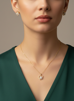 Eternal Heart Radiance Set – Necklace & Earrings