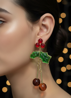 Cherry Drop Earrings | Playful Luxe Statement Jewellery