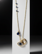 Evil Eye Charm Necklace – A Symbol of Protection in Golden Grace