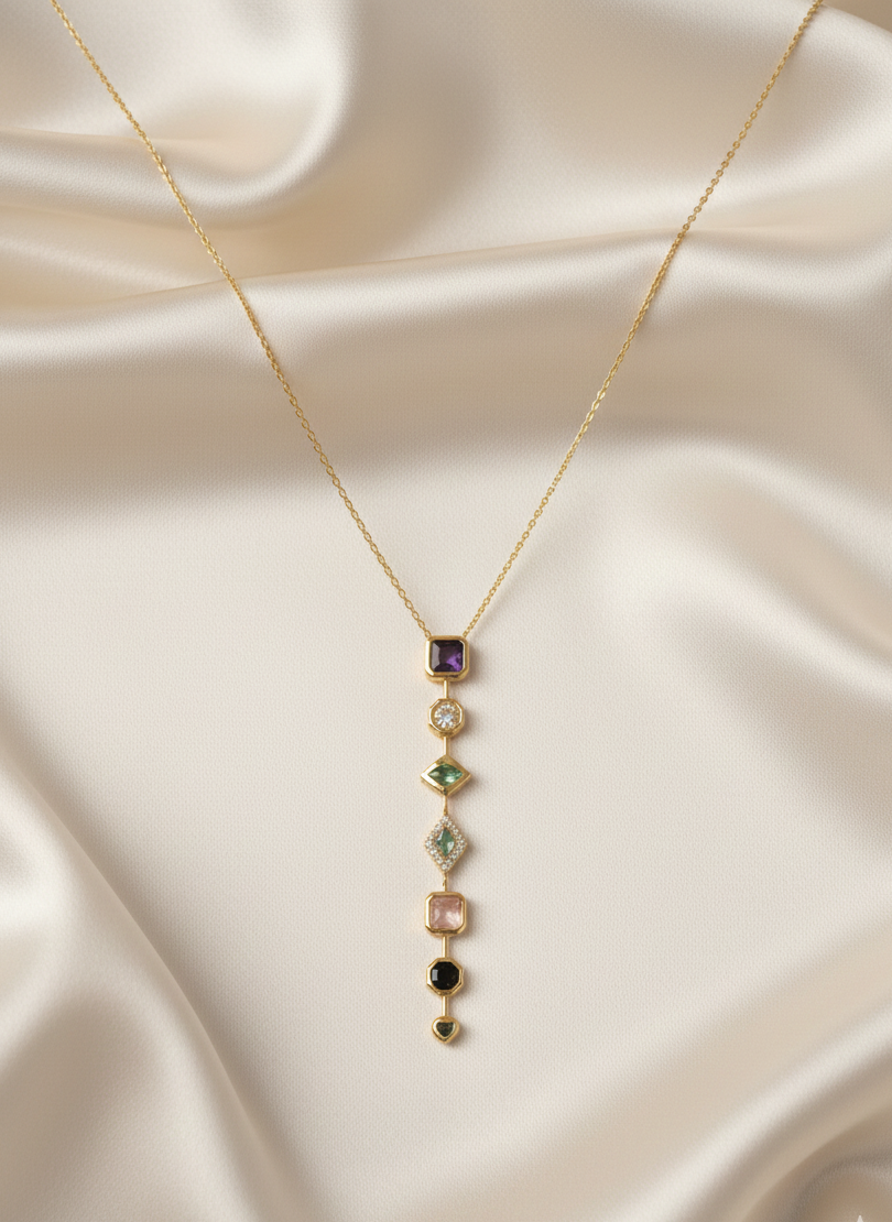 Eternal Gemstone Necklace – Power in Every Layer