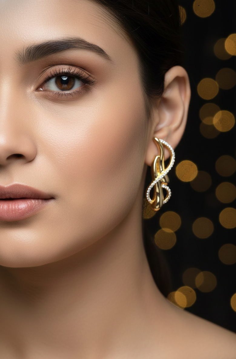 Eternal Flow Earrings – Sculpted Elegance