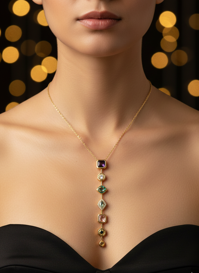 Eternal Gemstone Necklace – Power in Every Layer