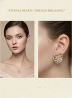 Eternal Heart Radiance Set – Necklace & Earrings