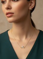 Infinity Jewellery Set – Necklace & Earrings