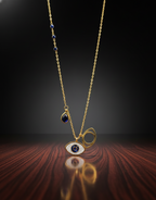 Evil Eye Charm Necklace – A Symbol of Protection in Golden Grace