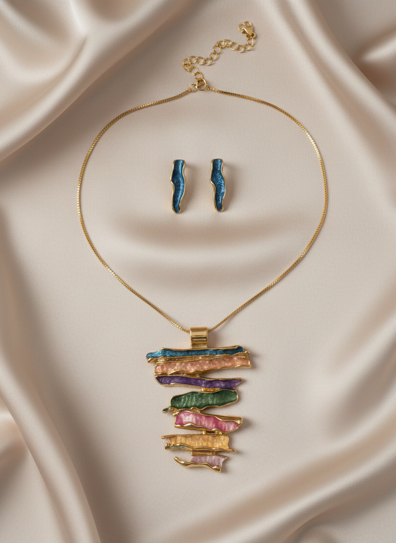 Art of Emotion Jewellery Set – Necklace & Earrings