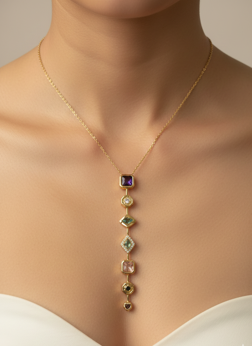 Eternal Gemstone Necklace – Power in Every Layer