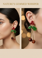 Cherry Drop Earrings | Playful Luxe Statement Jewellery